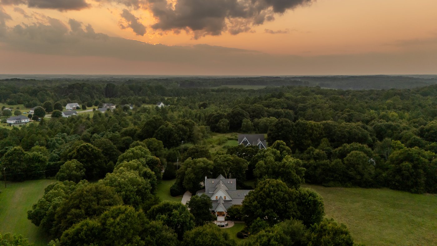Sunset over western Laurens County