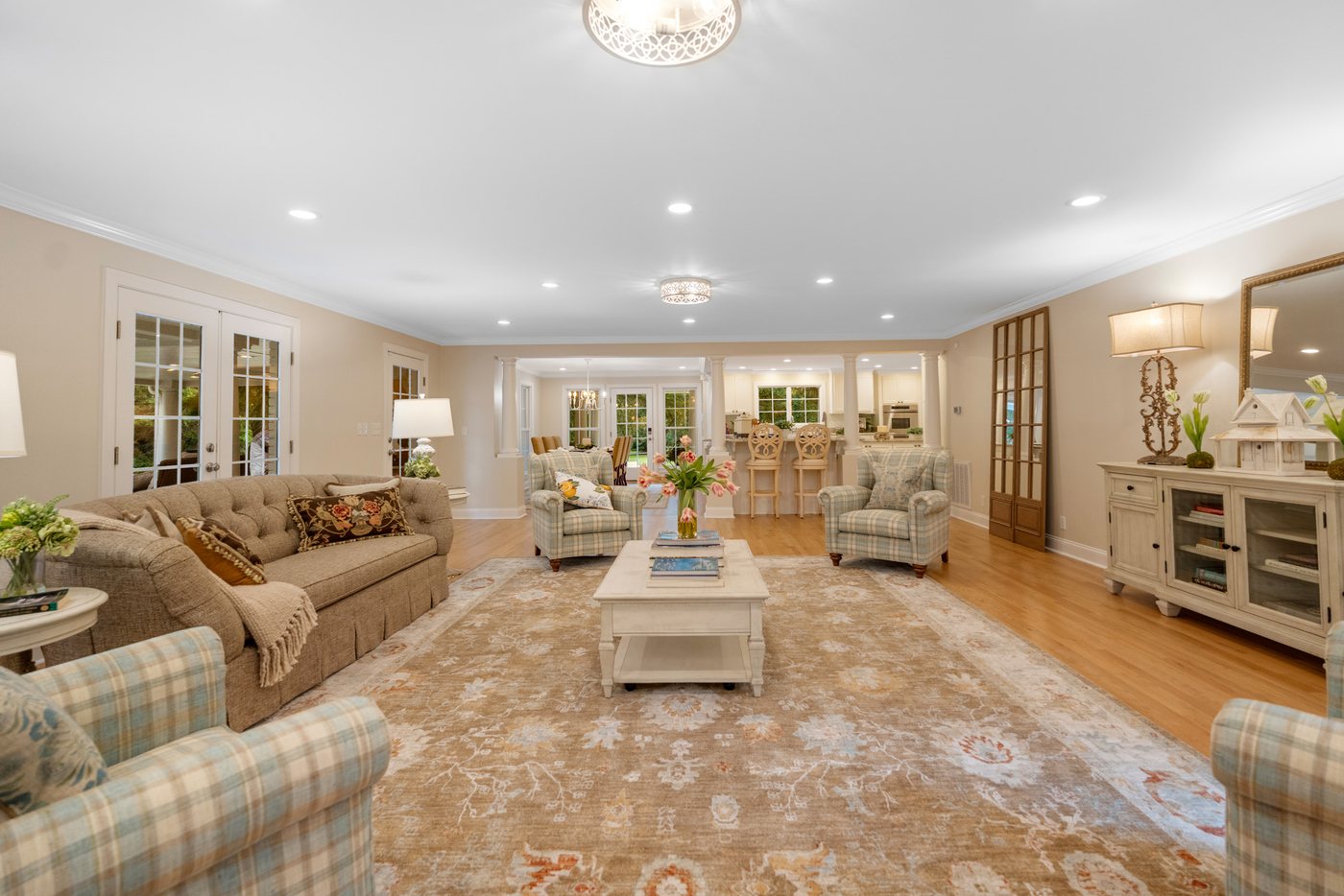 The living room, the far end