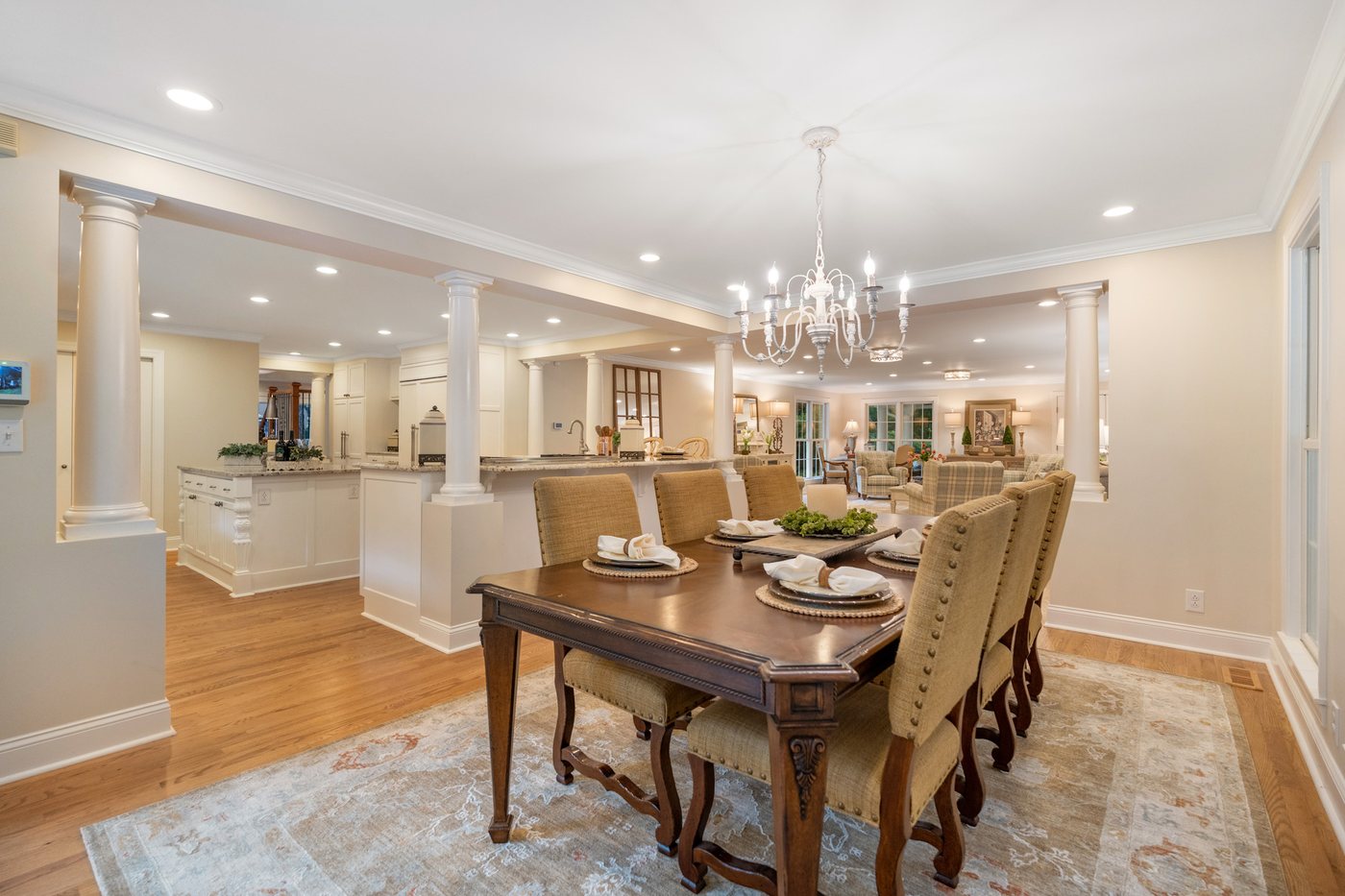 The dining room