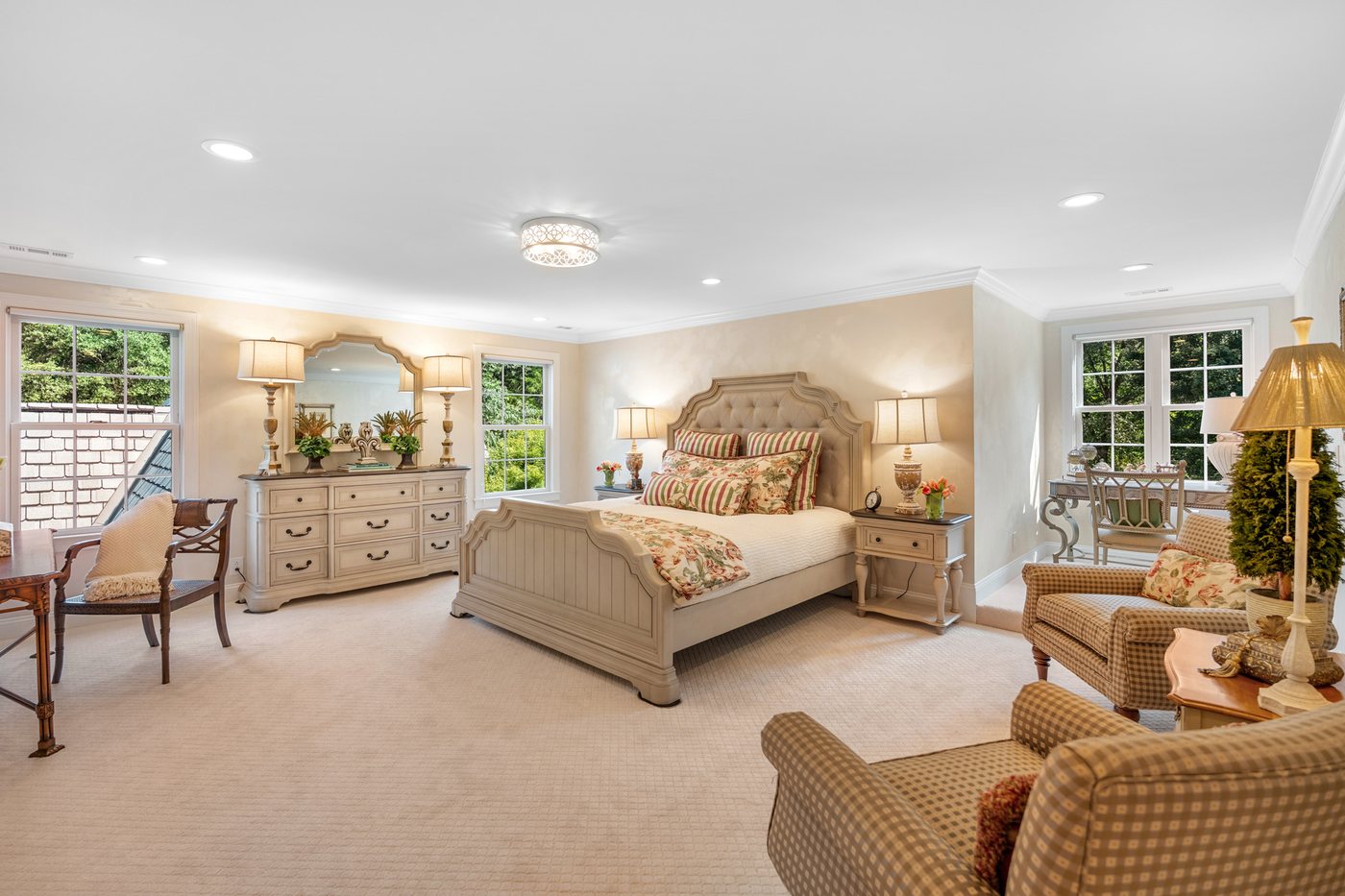 The second primary suite upstairs