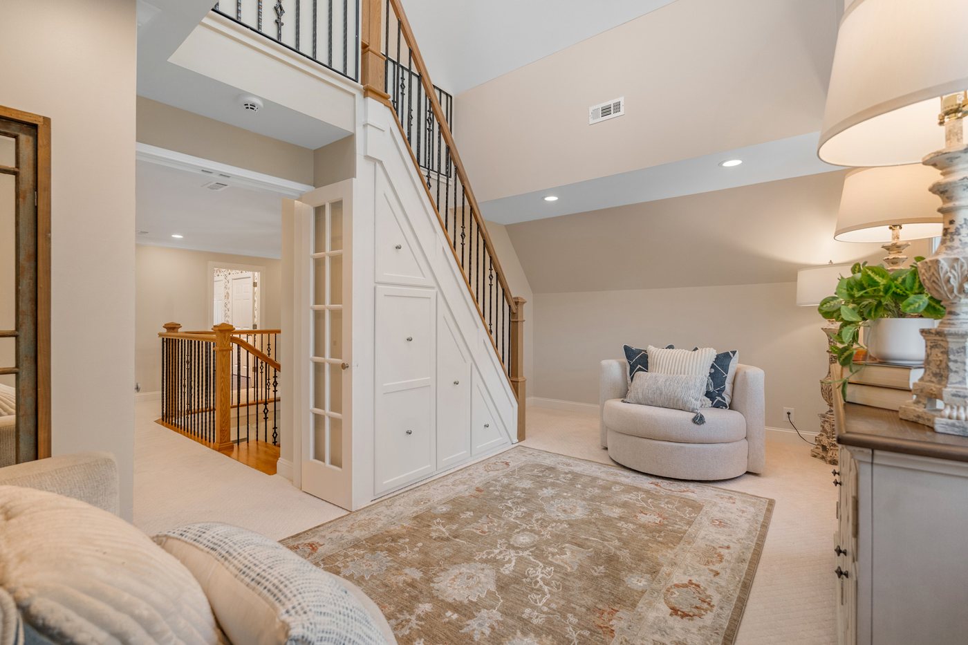 The third-floor loft