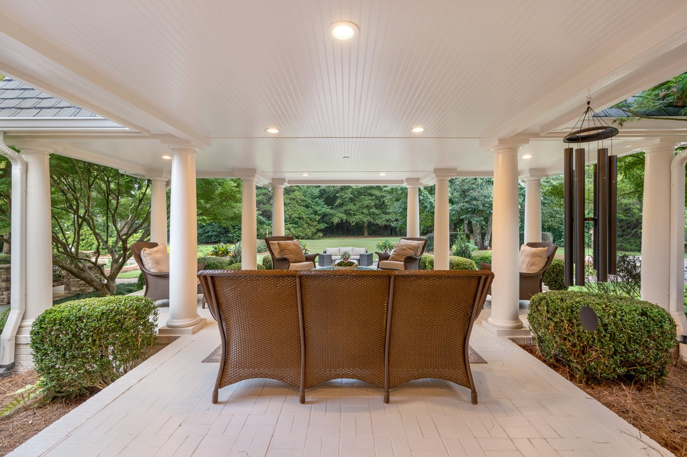The pool pavilion